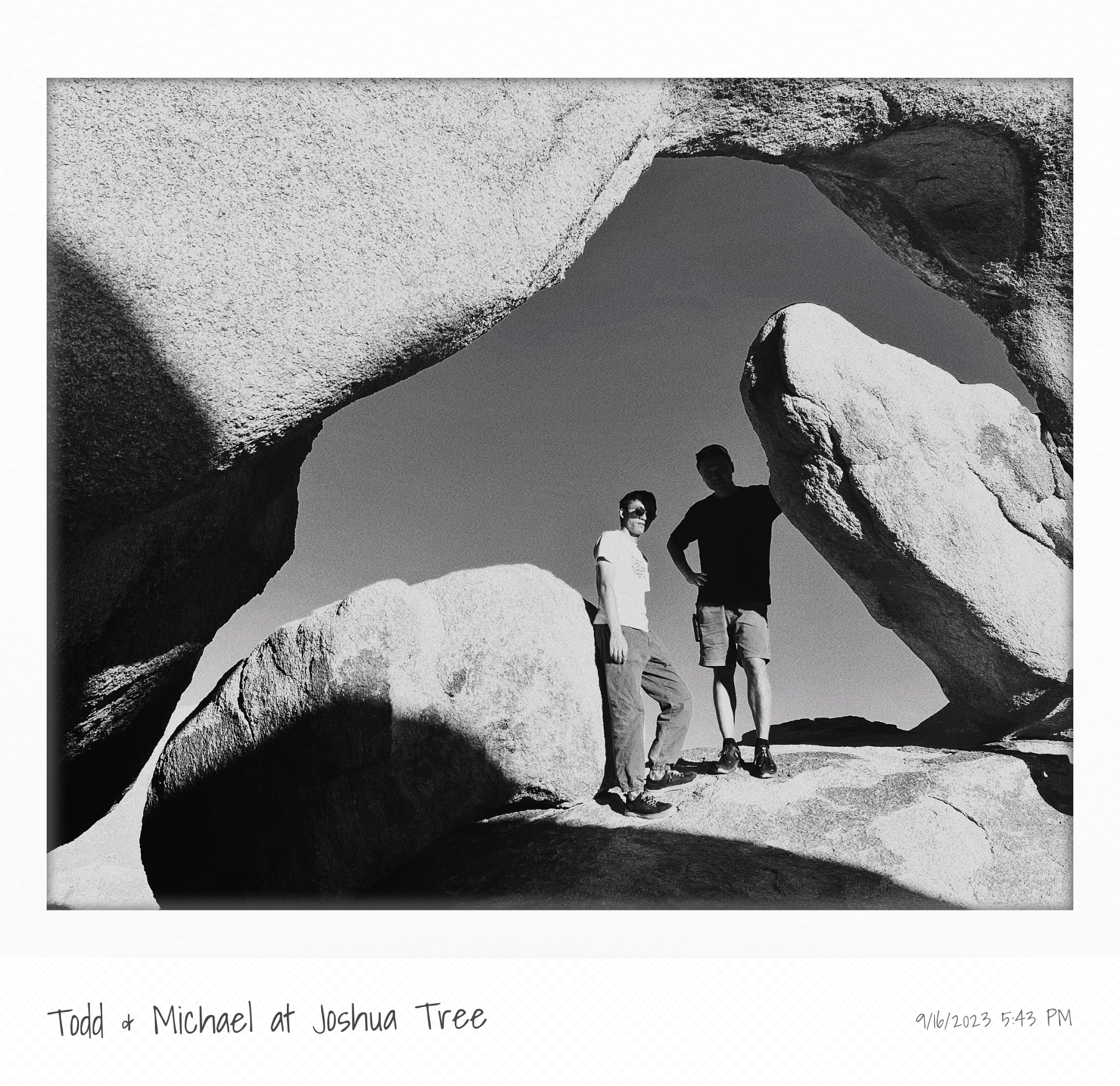 Todd & Michael at Joshua Tree
